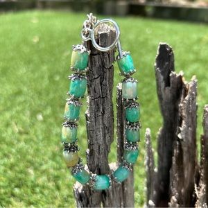 ✨Tibetan light green agate bracelet. Said to provide healing and protection.